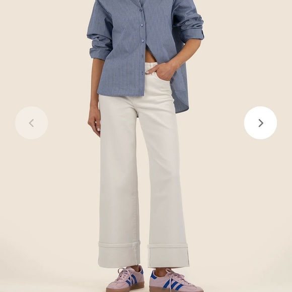 Kut from the Kloth Meg Fab AB Wide Leg Sz 0 - Picture 1 of 13